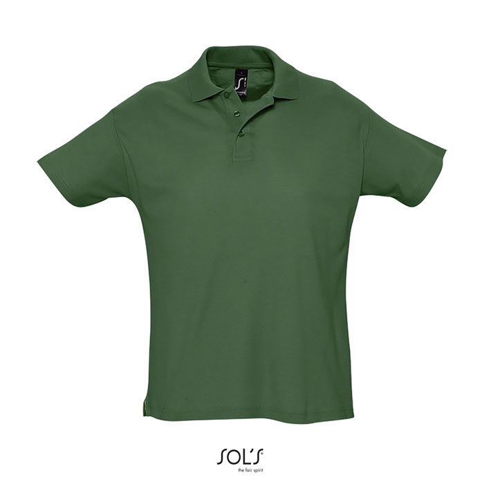 Polo homme publicitaire coton 170g - SUMMER vert golf